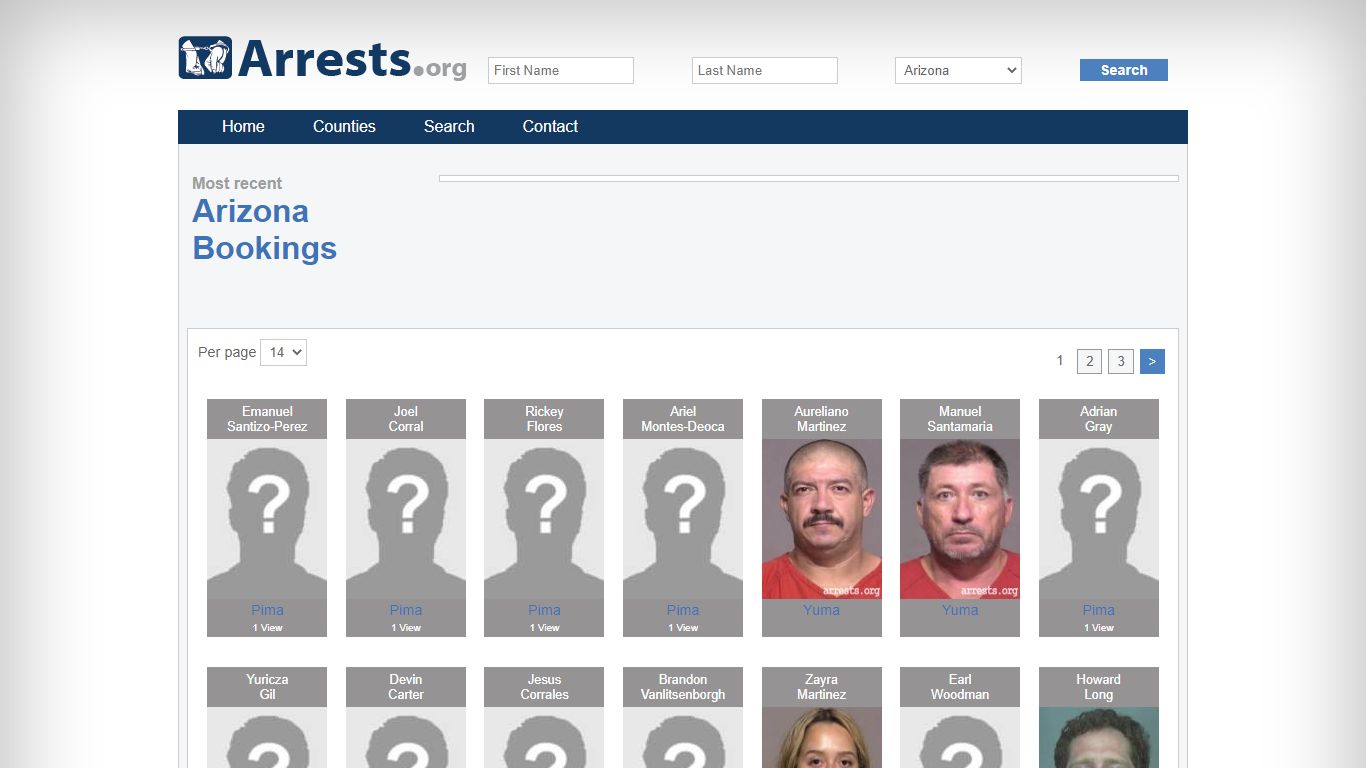 Arizona Arrests and Inmate Search
